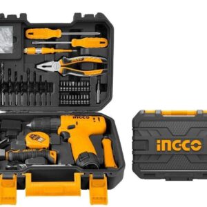 Ingco 81 Pieces Tools Set with 12V Li-ion Cordless Drill – HKTHP10811