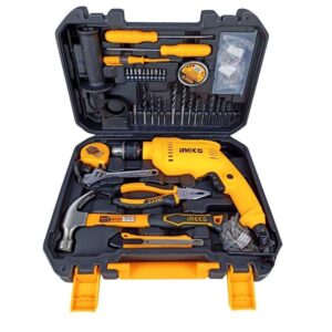 Ingco 115 Pieces Tools Set with 680W Hammer Impact Drill – HKTHP11151