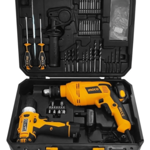Ingco 97 PCs Tool Set with 12V Cordless Drill and 650W Electric Drill