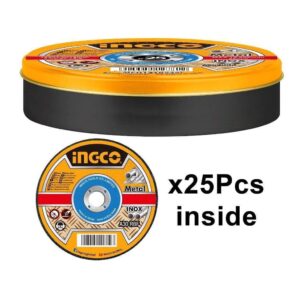 Ingco Abrasive Metal Cutting Disc 115mm X 1.2mm (25pcs) – MCD1211525