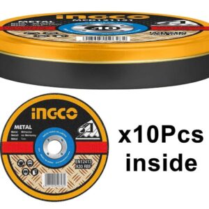 Ingco Abrasive Metal Cutting Disc 115mm X 1.2mm (10pcs) – MCD121155
