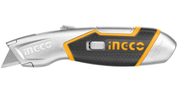 Ingco Utility Knife with Zinc Alloy Shell – HUK618
