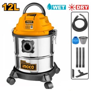 Ingco Wet & Dry Vacuum Cleaner 12 Liters 1000W – VC12202