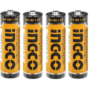 Ingco 4 Pieces 1.5V LR6 AA Alkaline Battery – HAB2A01