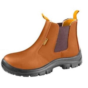 Ingco Brown Leather Safety Boot With Steel Toe Cap – SSH08SB.46