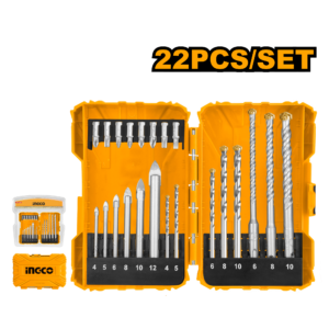 Ingco 22 Pieces Drill Bits and Screwdriver Bits Set – AKDL12201