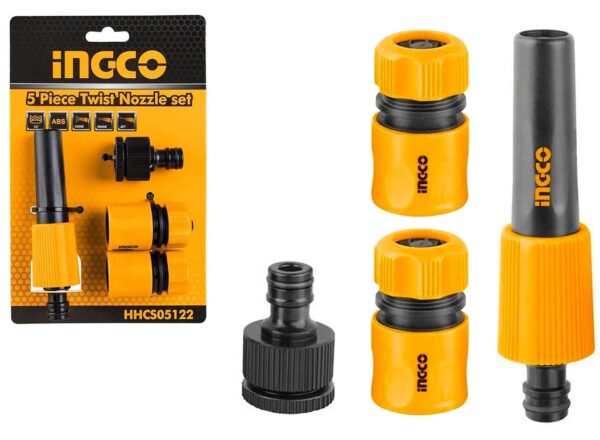 Ingco 5 Pieces Twist Nozzle Set – HHCS05122
