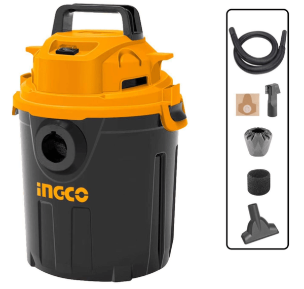Ingco Wet & Dry Vacuum Cleaner 10 Liters 1000W – VC10101