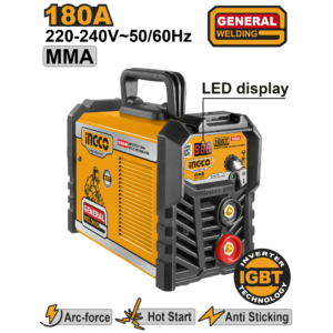 Ingco Inverter MMA Welding Machine 180 AMP – ING-MMA18028