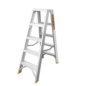 Ingco Aluminum Double Side Ladder 2×5 Steps – HLAD01051
