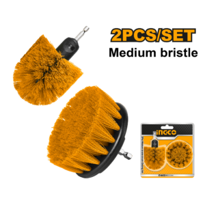 Ingco 2-Pieces Medium Bristle Brush Set – WCBM2335