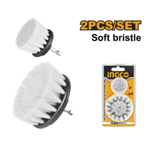 Ingco 2-Pieces Soft Bristle Brush Set – WCBS3235