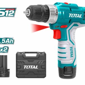 Total Lithium-Ion Cordless Drill with Two 12V Batteries – TDLI12325