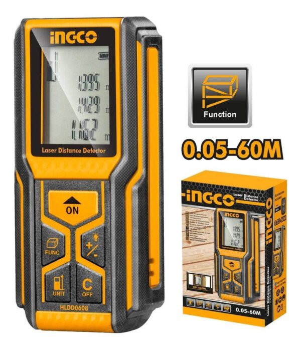 Ingco Laser Distance Detector 60m – HLDD0608