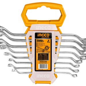 Ingco 8 Pieces Offset Ring Spanner Set 6-22mm – HKSPA3088