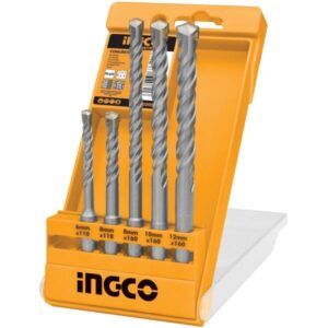 Ingco 5 Pieces SDS Plus Hammer Drill Bit Set – AKD2052