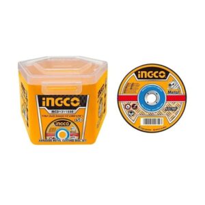 Ingco Abrasive INOX – Metal Cutting Disc 115 X 1.2mm Set 50pcs – MCD1211550