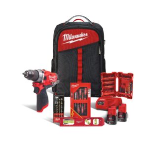 Milwaukee M12™ Portable Productivity – Electrician Tradesman Kit – M12 FPD-202BH