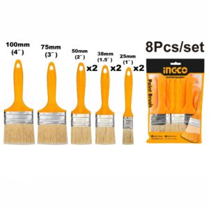 Ingco 8 Pieces Paint Brush Set – CHPTB7860801