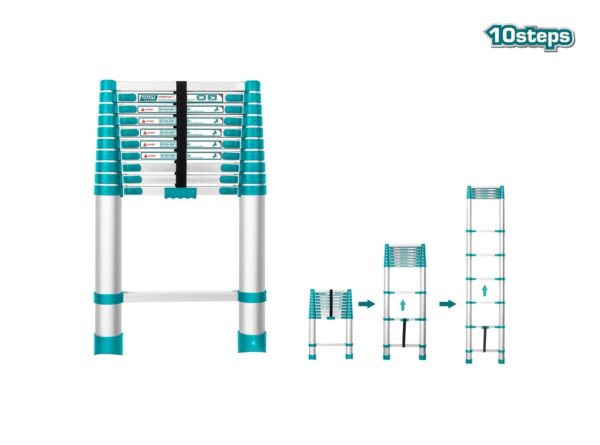 Total Telescopic Ladder 10 Steps – THLAD08101