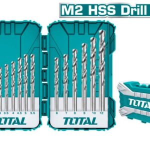 Total 15 Pieces HSS M2 Drill Bit Set – TACSDL51502